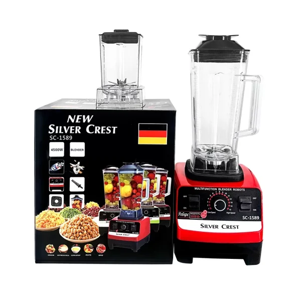 Silver Crest 4500W 2.5L Fruit Extractor Juicer High Speed Smoothie Mixer Blender