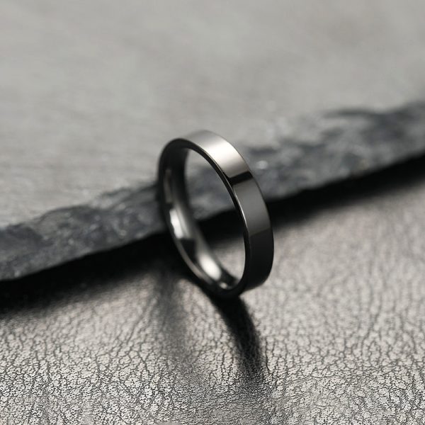 Elegant Titanium Steel Couple Ring – Non-Fading Jewelry