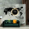 Elegant 3D Wooden Wall Clock – Artistic Room Decoration - Image 2