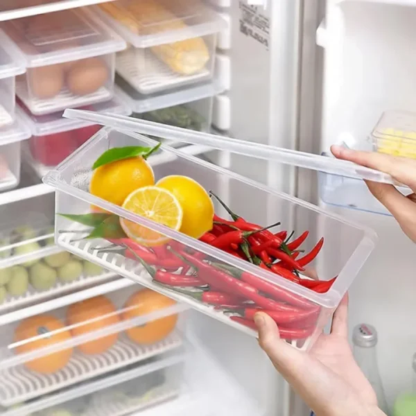 Premium Fridge Food Organizer – BPA-Free & Stackable 1500ml