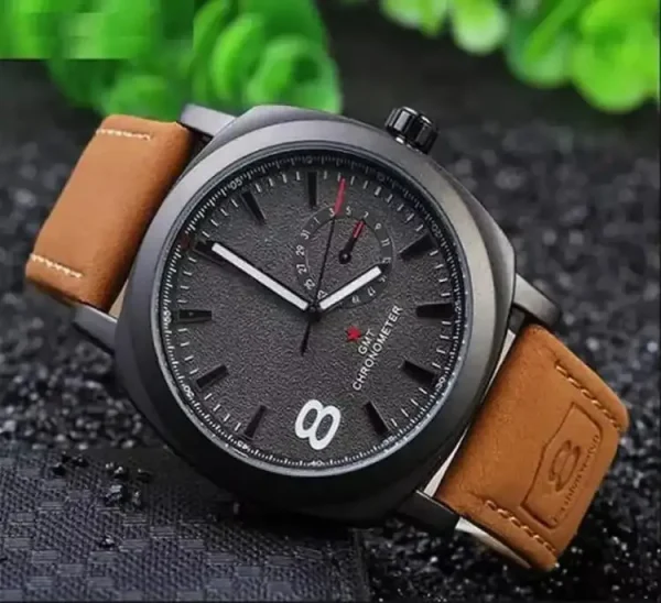 High Quality Wrist Watch For Men & Boys| Decent Wrist Leather Strap Attractive Dial