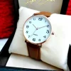 Men Casuals Fashion Watch Quartz Watches Genuine Leather Strap Business Wristwatches Watches for Boys & Men - Image 3