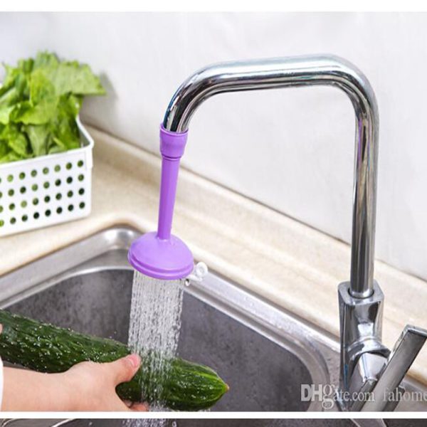 2 in 1 Silicone Kitchen Shower Splash Faucet Water-saving Filter Shower Water Rotating Spray Regulator Tap Water Filter Valve for Kitchen