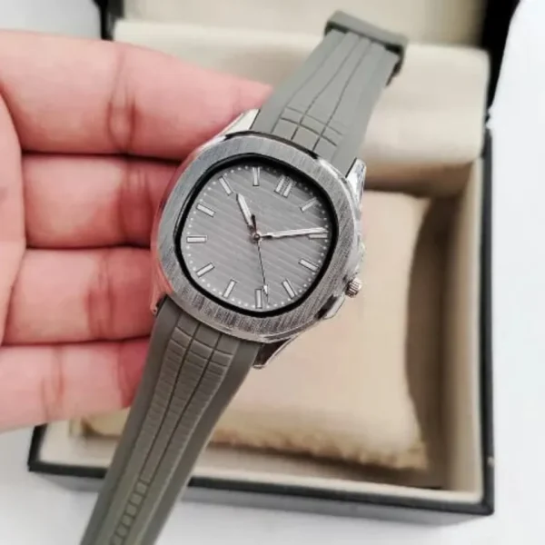 High Quality Ruber Strap Square Dial Watch for Men Boys| Latest Design Square Dial Wrist Watch