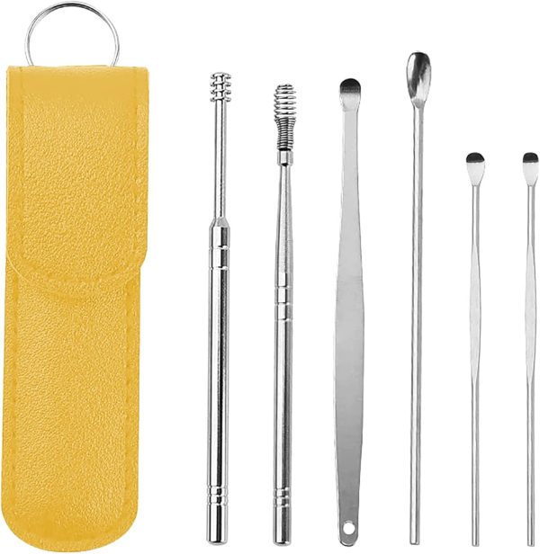Ear Wax Cleaning Kit, 6 Pcs Ear Pick Tools