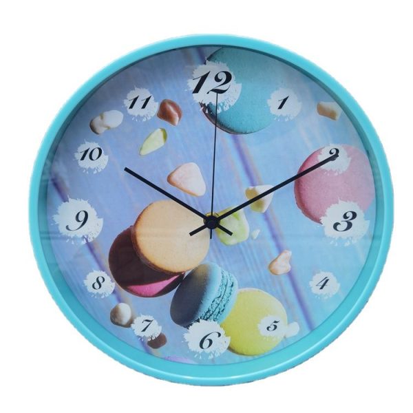 Candy Color Macaron Wall Clock – Stylish Home Decor