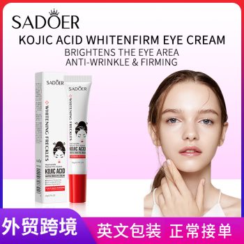 Close-up of someone applying kojic acid hand cream to their hands