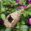 1PC Hand Woven Hibiscus Grass Nest Gourd Bird House for Outdoor Garden Bird Shelter - Image 3