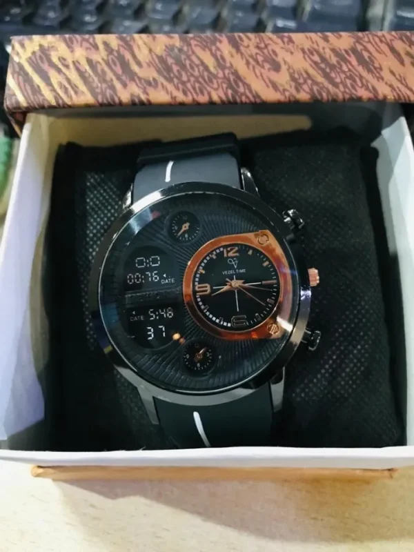 Time Worth Stylish Rubber Strap Watch For Men And Boys – Elevate Your Look With This Premium Quality And Fashionable Timepiece