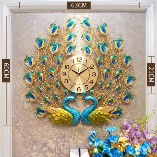 High-End Peacock Wall Clock – Factory Direct & Mute Design
