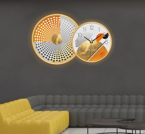Elegant Frameless Mute Wall Clock – Artistic & Modern Style