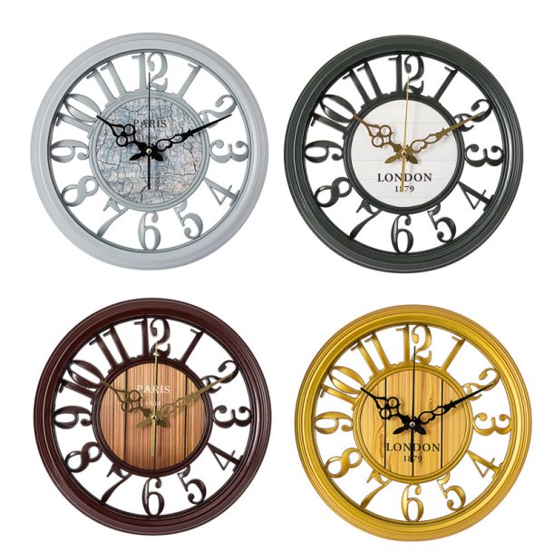 Simple Nordic Wall Clock – Silent Quartz Decor for Living Room & Office