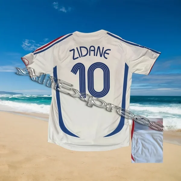 2025 New Printed T-shirt Super Cool 3D Printing Design Sports Zinedine Zidane #10 1998 France Home Retro Jersey.casual Wear