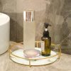 Close-up of stainless steel waterproof cosmetic shelf