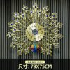 Lioele Les European peacock wall clock with mute design and factory direct quality