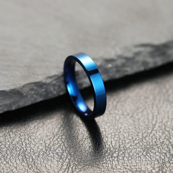 Elegant Titanium Steel Couple Ring – Non-Fading Jewelry
