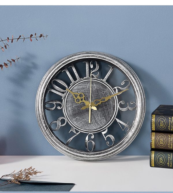 Simple Nordic Wall Clock – Silent Quartz Decor for Living Room & Office
