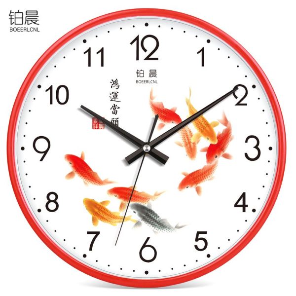 Platinum Quiet Morning Wall Clock – Modern & Stylish Design