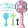 Compact handheld fan with sleek design and adjustable settings