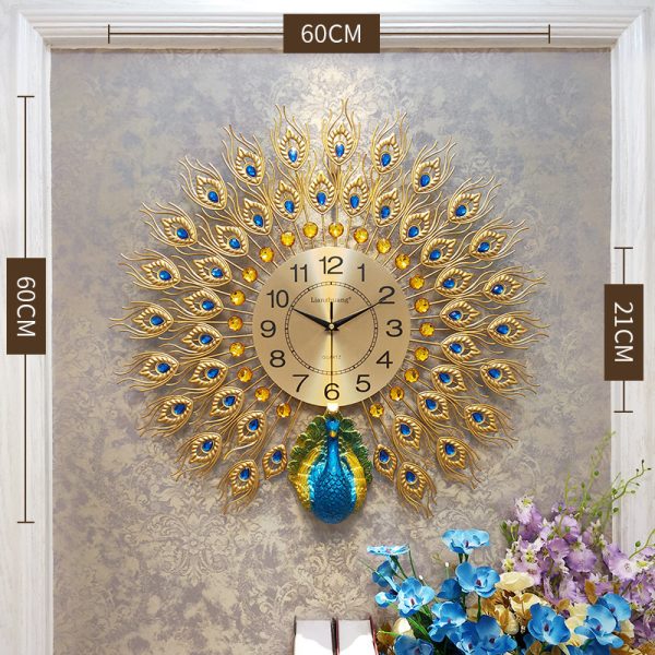 High-End Peacock Wall Clock – Factory Direct & Mute Design