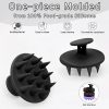 One-Piece Molded Silicone Scalp Massager Shampoo Brush