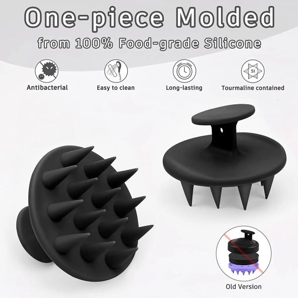 Silicone Scalp Massager Brush for Curly & Thick Hair 2025