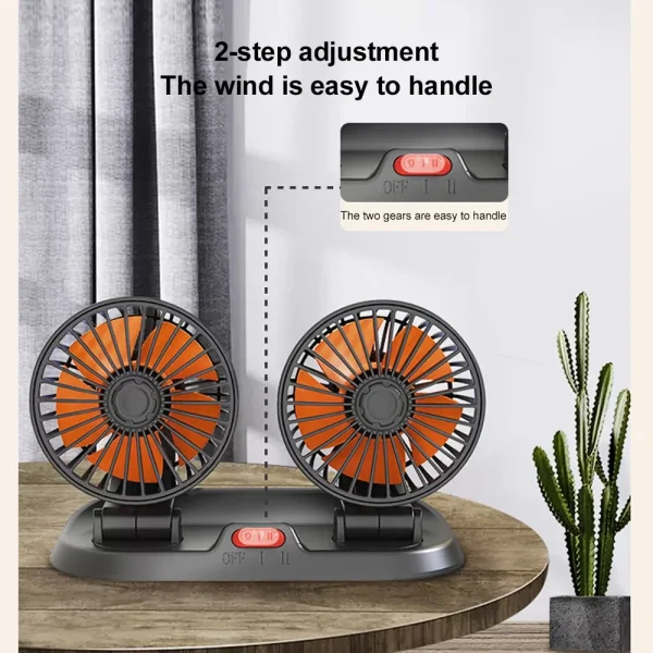 Usb Car Fan 2 Speeds Adjustable Auto Cooler – 5V 12V 24V Car Fan  Price in Pakistan