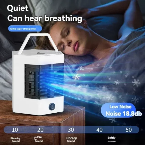 New Five generation 2 Speeds air cooler Small portable cooling fan