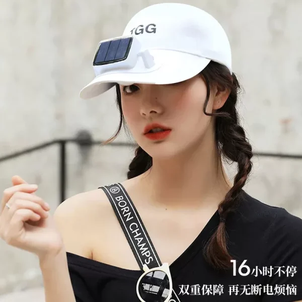 Men & Women Hat Solar Energy&USB Charging Fan
