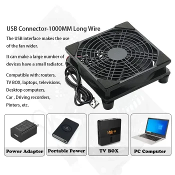 Sleeve Cooler & Protective Net Desktop Cooling Fan