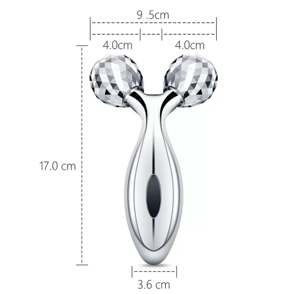 3D Roller Massager Face Massage Y Shape 360 Rotate Thin Face Body Shaping