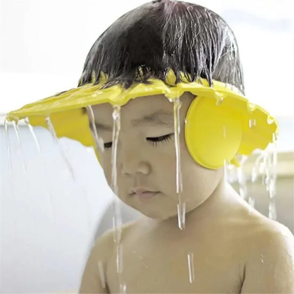 Soft Baby Shower Cap – Adjustable & Safe Bath Hat for Kids