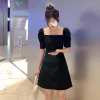 New 2024 Short Sleeve Korean Dress for Office Ladies price in Pakistan - Image 2