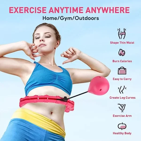 24 Sections Smart Sport Hoop Adjustable Thin Waist Massager