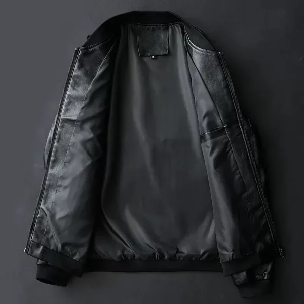 Men New Leather Jacket Motorcycle Jacket Men Black Biker PU Baseball Jacket Plus Fashion Causal