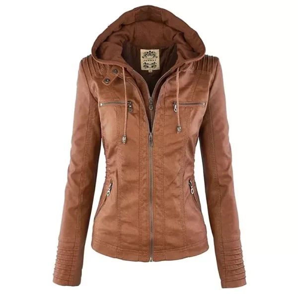 Leather Jacket Women 2023 Basic Jacket Coat Female Winter Motorcycle Jacket