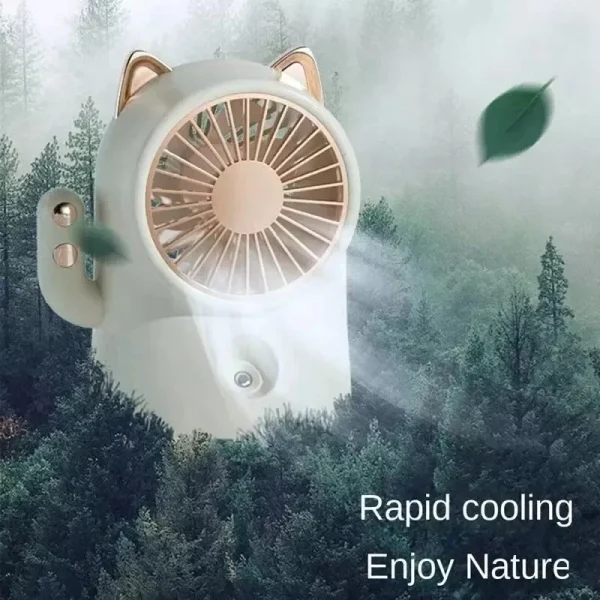 Table Misting Fan, Personal Cooling Mister Fan ,USB Rechargeable