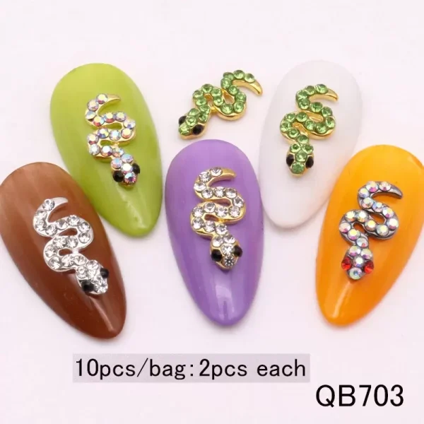 Nail art decorations shiny glass nail art accessories