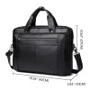 Genuine Leather Briefcase Men Business Handbag - Image 2