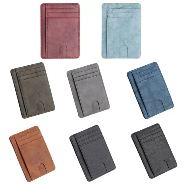 Leather Wallet Credit ID Card Holder Purse Money Case for Men