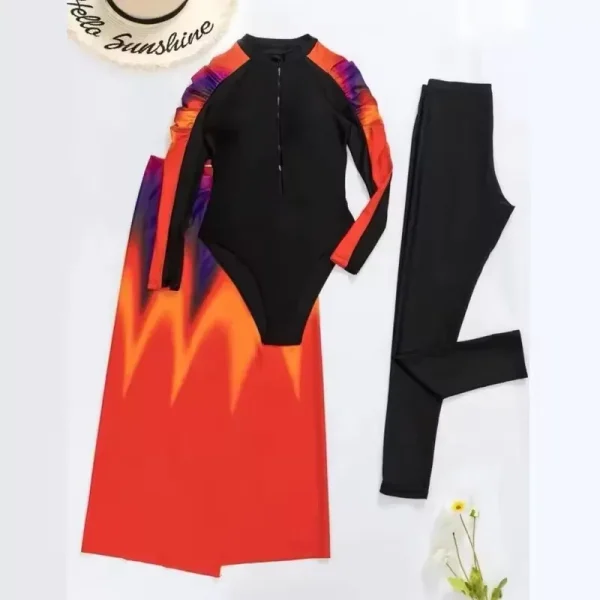 Set Modest Burkini Femmes Swimming Suit Muslim Swimwear Women in Pakistan