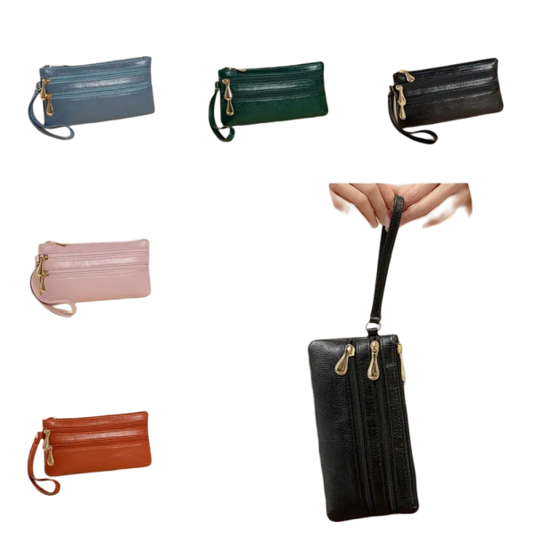 Stylish Korean Zipper Wallet – Large Capacity Card Holder