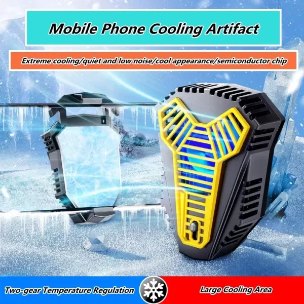 AL09 Portable Universal Cell Phone ABS Back-clip Semiconductor Cooling Fan