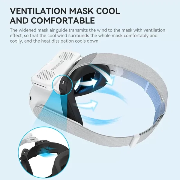 Hibloks VR Mask For Quest 2 Fan Cooler