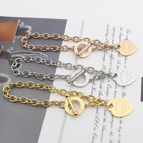 Elevate your style with our New Style Brand Women Bracelet Chain Heart Bangles in Pakistan.