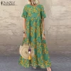zanzia Summer Women Vintage Maxi Dresses in pakistan - Image 3