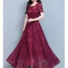 Vintage Blue Clothes For Women 2023 Maxi Dresses in pakistan - Image 3