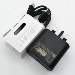 5G Super Fast Charger 25W UK Power Adapter Type C Cable in pakista