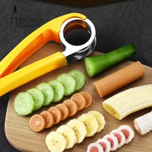 Kitchen Gadgets Vegetable Fruit Sharp Slicer Stainless Steel Cut Ham Sausage