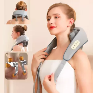 Electric Neck And Back Massager Wireless Neck And Shoulder Kneading Massage